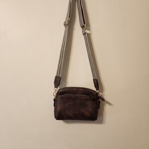 Chic Dark Brown Crossbody Bag